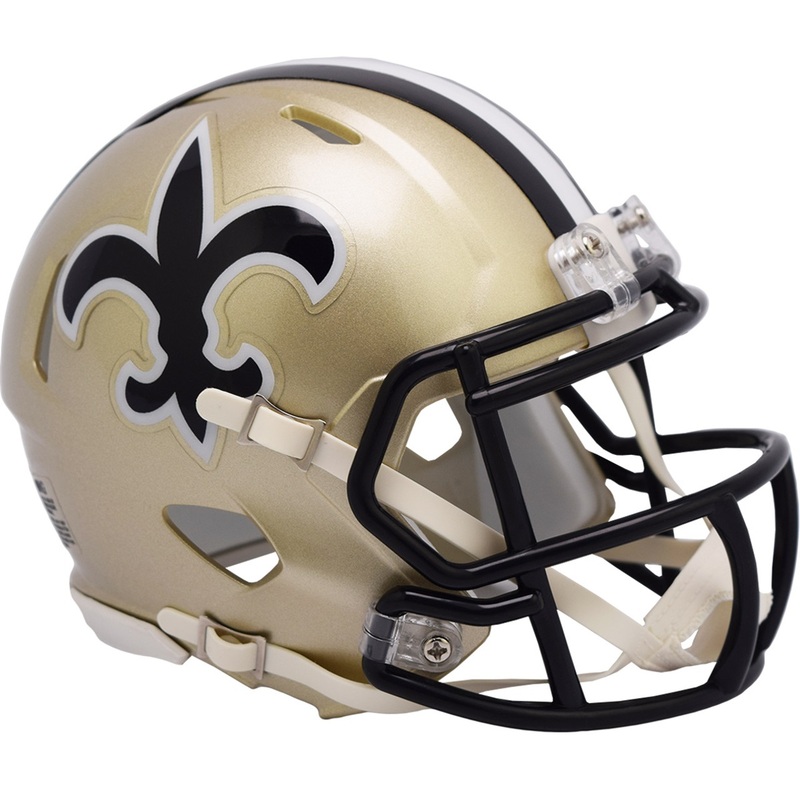 New Orleans Saints 1976 to 1999 Throwback Revolution Speed Mini Football Helmet