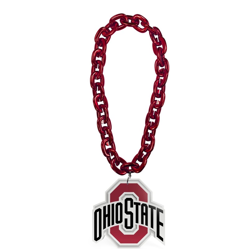 Ohio State Buckeyes NCAA Touchdown Fan Chain 10 Inch 3D Foam Necklace