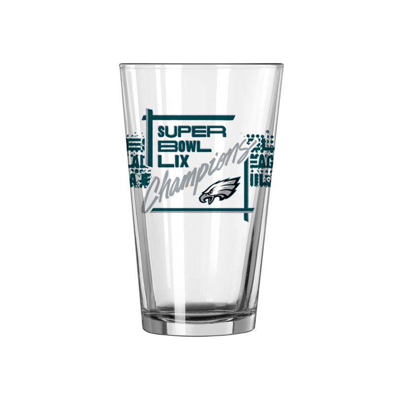 Philadelphia Eagles Super Bowl LIX 59 Champions Official 16 oz. Pint Glass