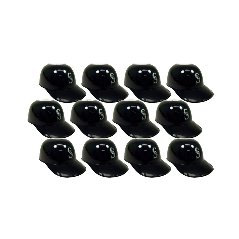 Seattle Mariners MLB 8oz Snack Size / Ice Cream Mini Baseball Helmets – Quantity 12