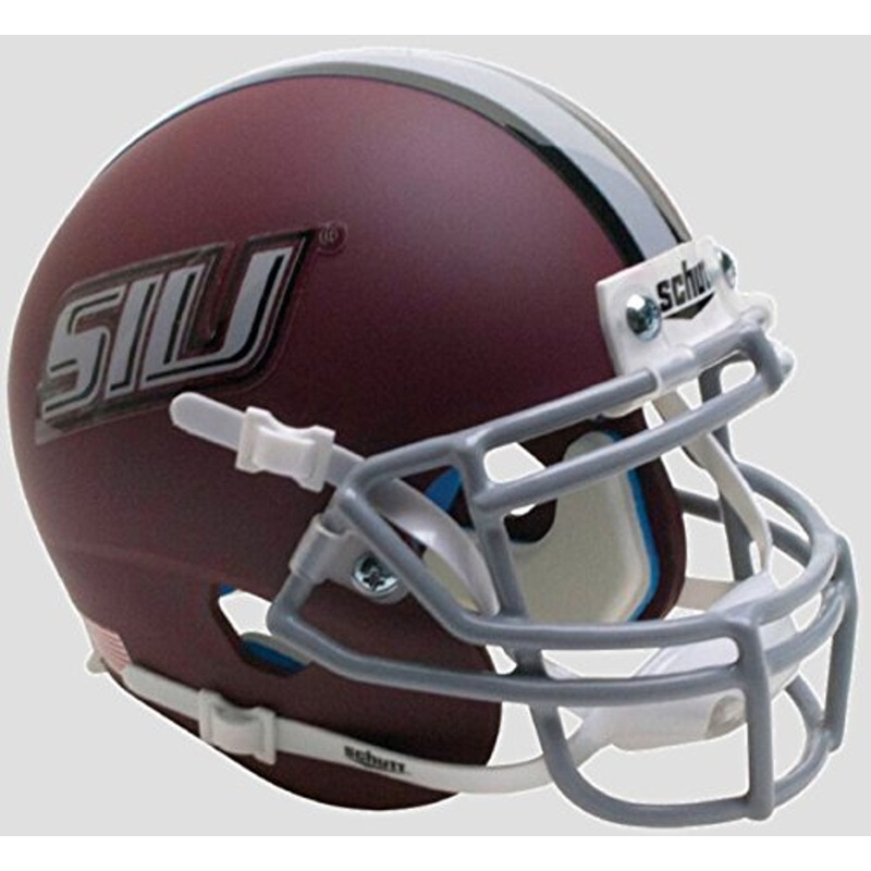Southern Illinois Salukis Matte Maroon Schutt Authentic Mini Football Helmet