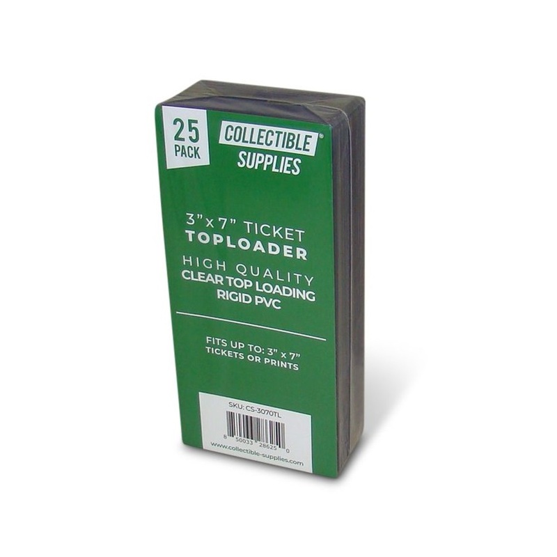 Ticket / Currency 3″ x 7″ Top-Loaders Collectible Supplies