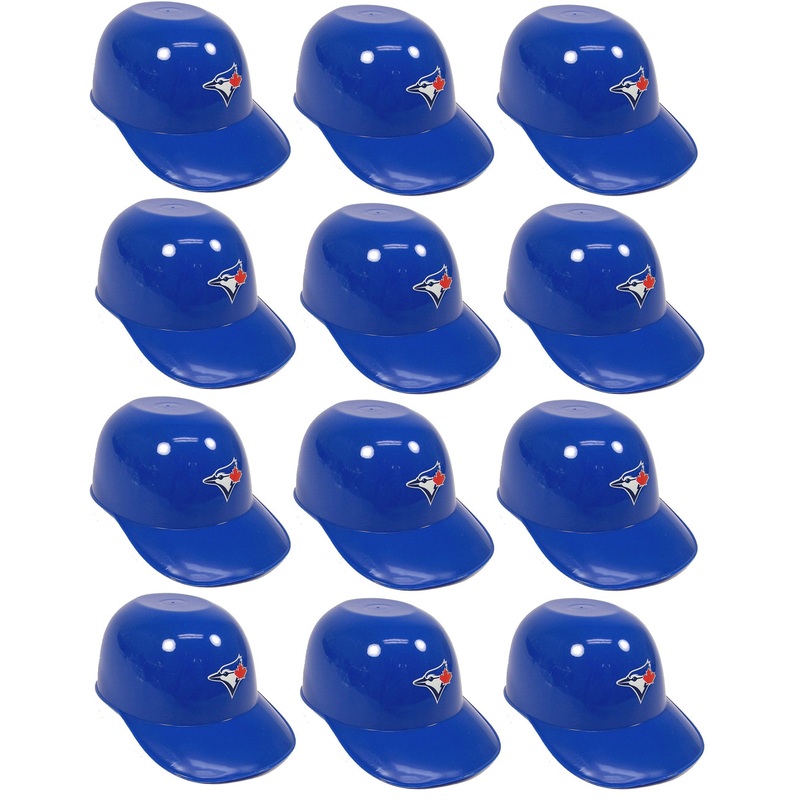Toronto Blue Jays MLB 8oz Snack Size / Ice Cream Mini Baseball Helmets – Quantity 12