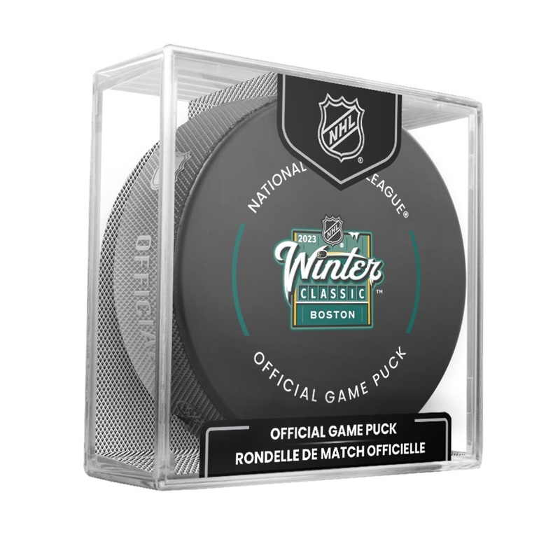 2023 Winter Classic Inglasco Official NHL Game Puck in Cube – Pittsburgh Penguins vs. Boston Bruins – Fenway Park, Boston, MA.