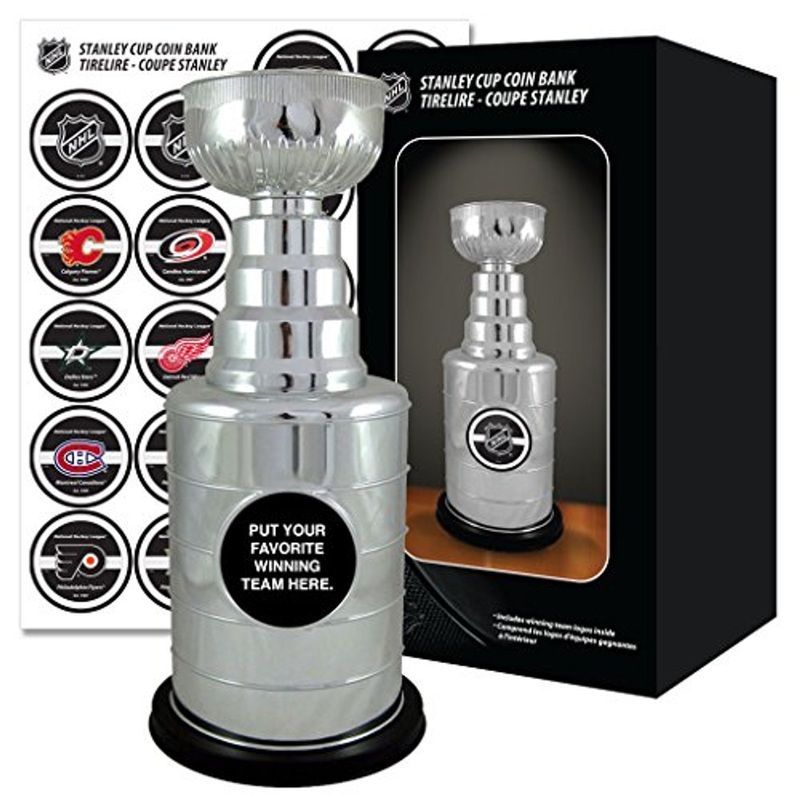 Authentic NHL Stanley Cup Chrome 14″ Coin Bank
