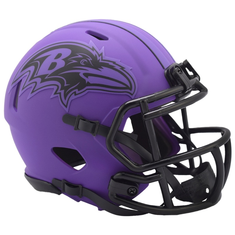 Baltimore Ravens Alternate RAVE Revolution Speed Mini Football Helmet – New in Riddell Box