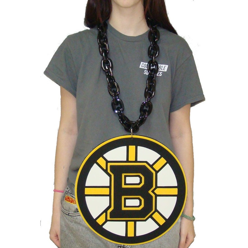 Boston Bruins NHL BIG LOGO 3D Fan Chain Foam Necklace