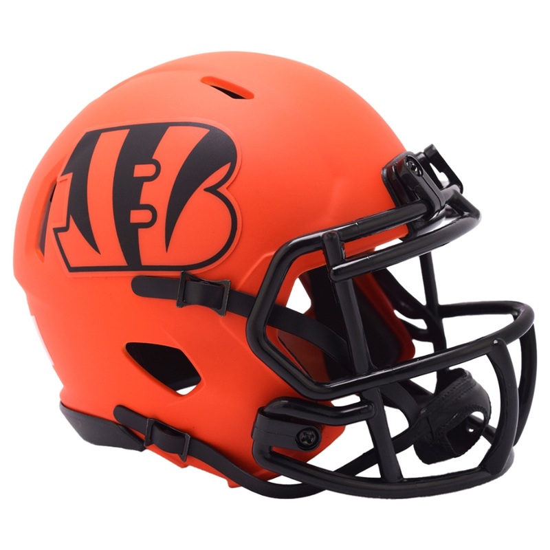 Cincinnati Bengals Alternate RAVE Revolution Speed Mini Football Helmet – New in Riddell Box