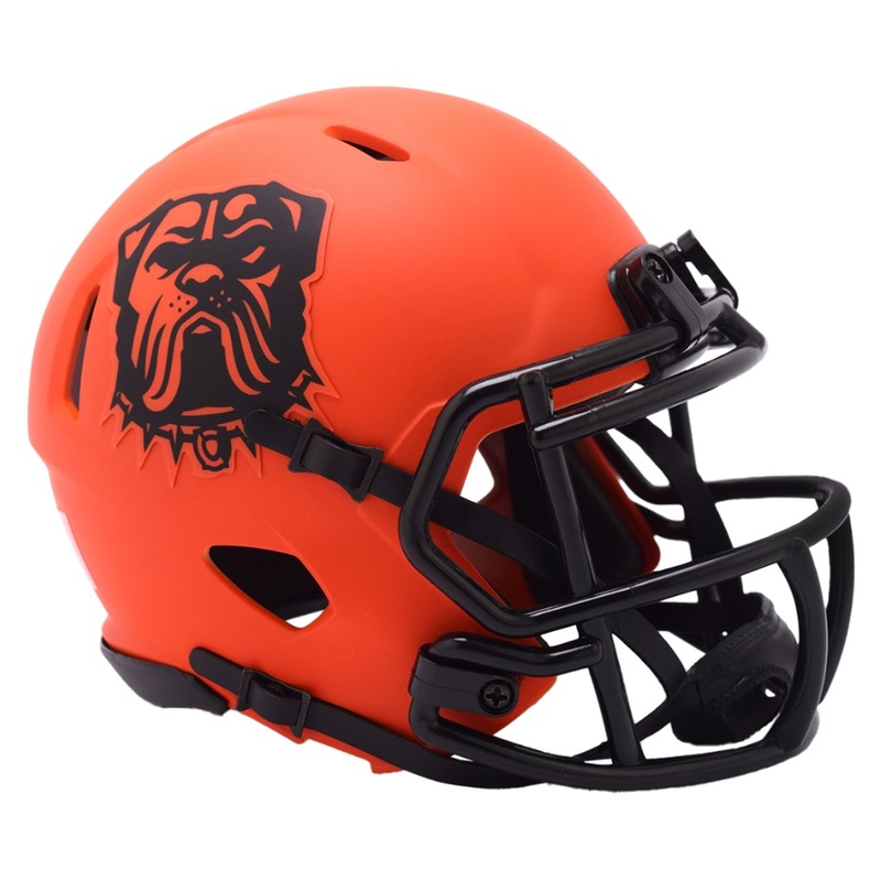 Cleveland Browns Alternate RAVE Revolution Speed Mini Football Helmet – New in Riddell Box