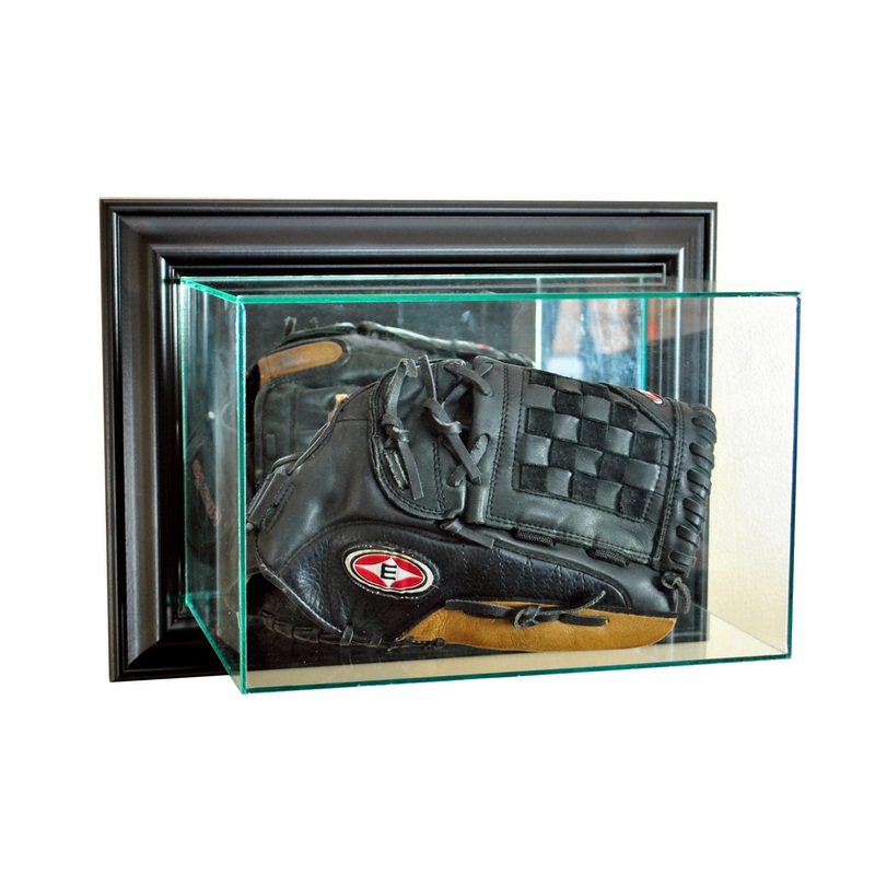Deluxe Real Glass Wall Mounted Glove Display Case