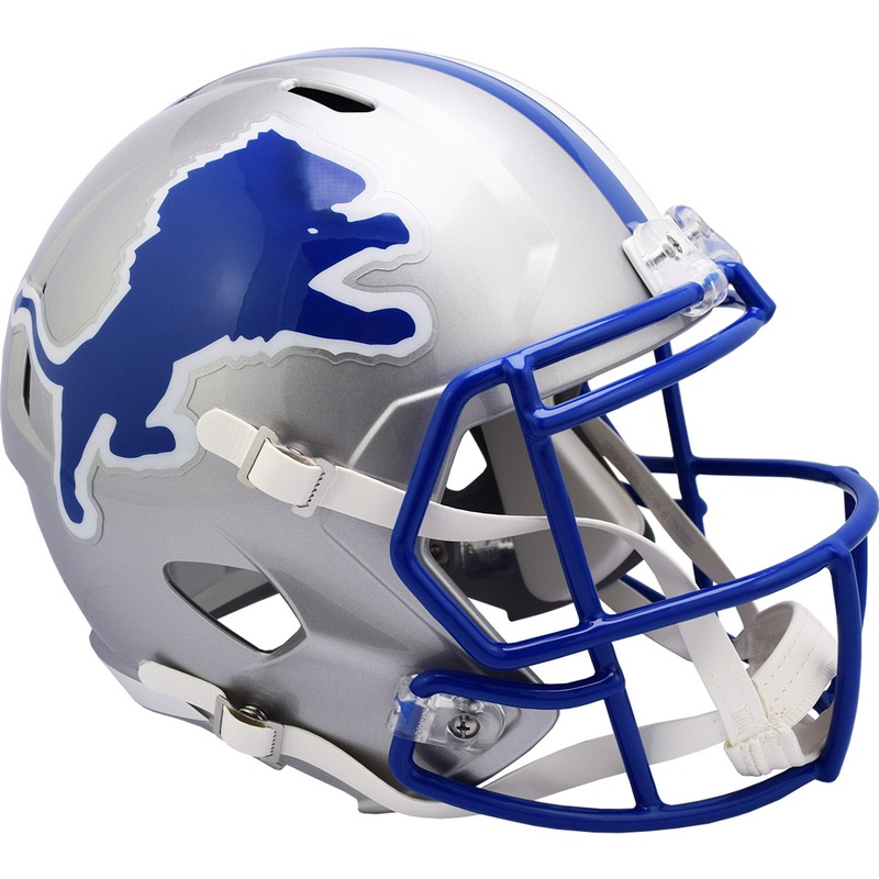 Detroit Lions 1983-2002 Throwback Riddell SPEED Full Size Replica Football Helmet