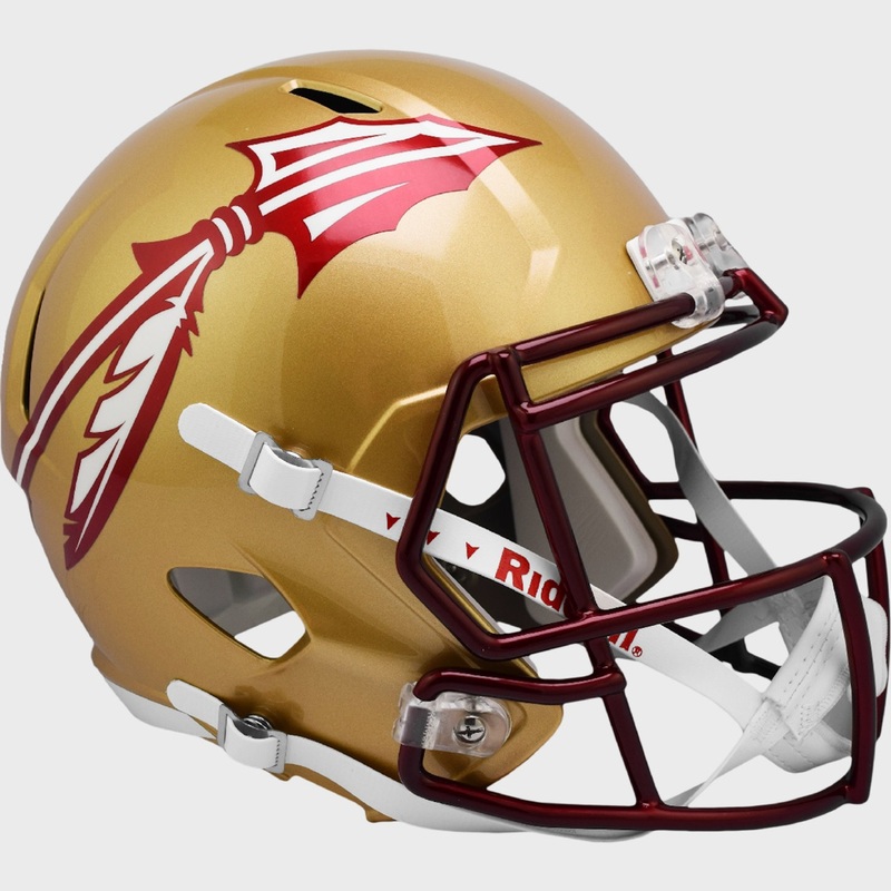 Florida State Seminoles Metallic Paint 2022 Riddell Speed Replica Full Size Football Helmet