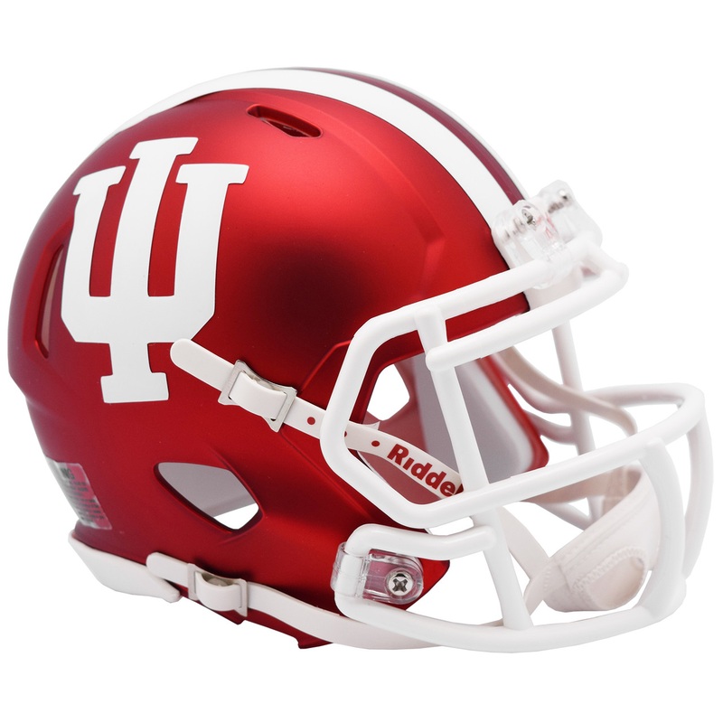 Indiana Hoosiers Alternate Anodized Crimson NCAA Riddell SPEED Mini Football Helmet