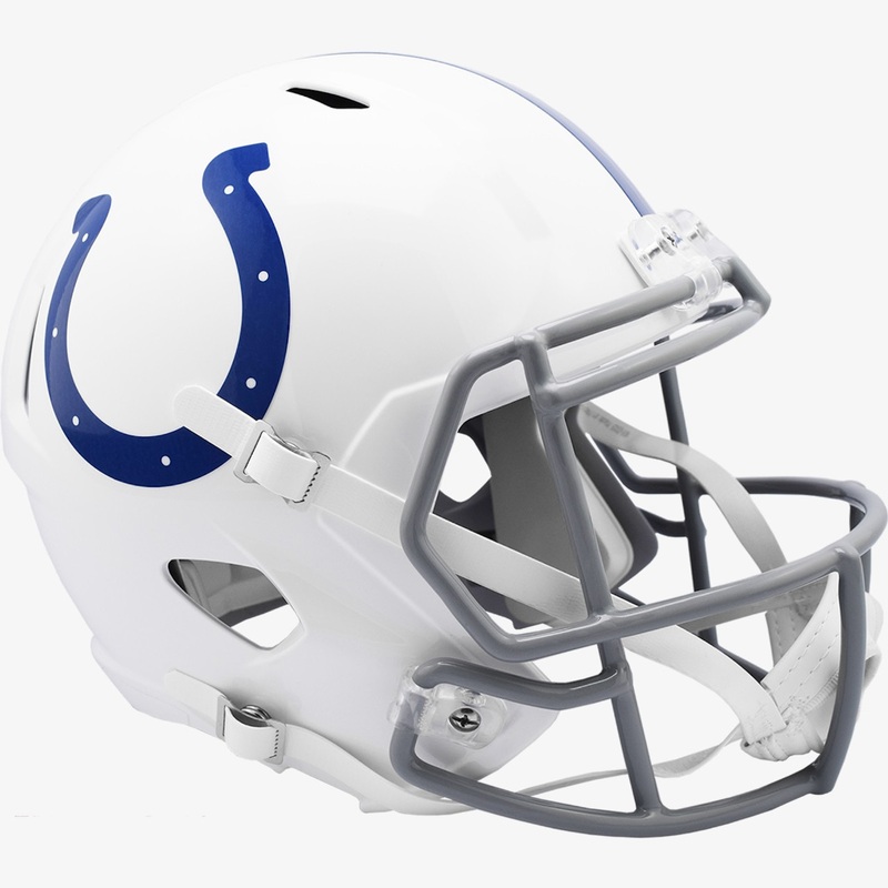 Indianapolis Colts New 2020 SPEED Riddell Full Size Replica Football Helmet
