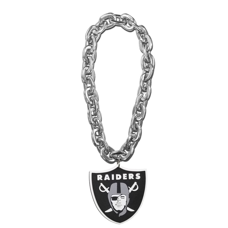 Las Vegas Raiders NFL Touchdown Fan Chain 10 Inch 3D Foam Necklace