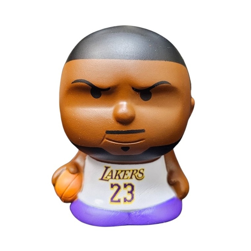 LeBron James Los Angeles Lakers Series 4 Jumbo SqueezyMate NBA Figurine