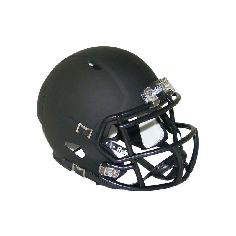 Matte Black Blank Riddell Revolution SPEED Mini Football Helmet