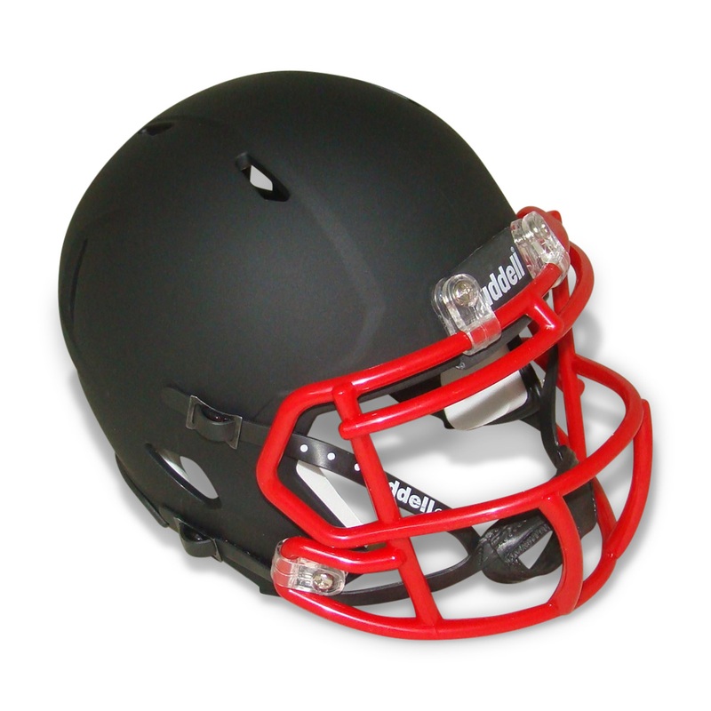 Matte Black with Scarlet Red Mask Blank Riddell Revolution SPEED Mini Football Helmet