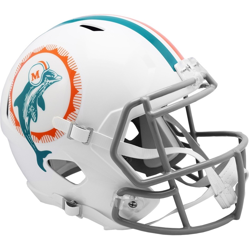 Miami Dolphins 1972 Throwback SPEED Riddell Full Size Replica Football Helmet