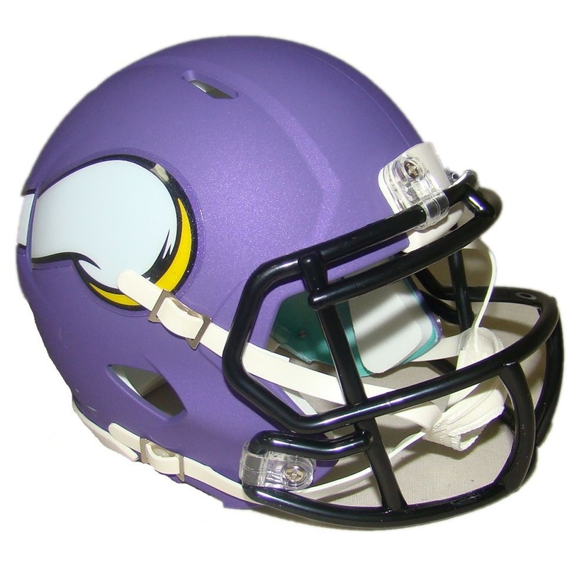 Minnesota Vikings Matte Purple Revolution SPEED Mini Football Helmet