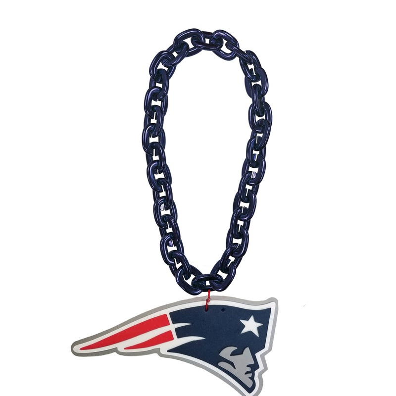New England Patriots NFL Touchdown Fan Chain 10 Inch 3D Foam Necklace