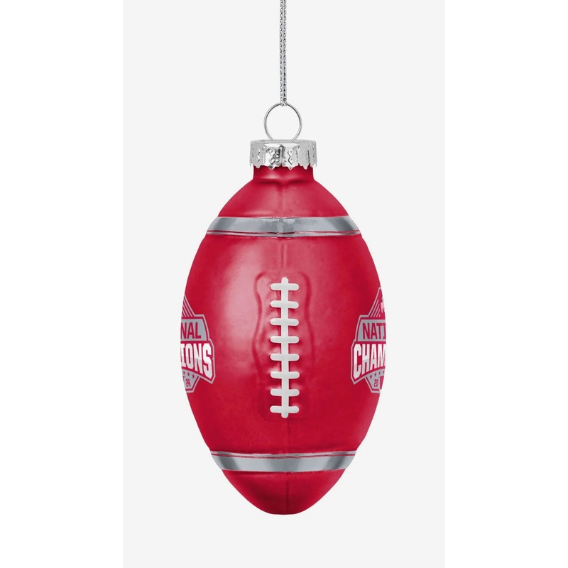 Ohio State Buckeyes 2024 Football National Champions Christmas Football Ornament