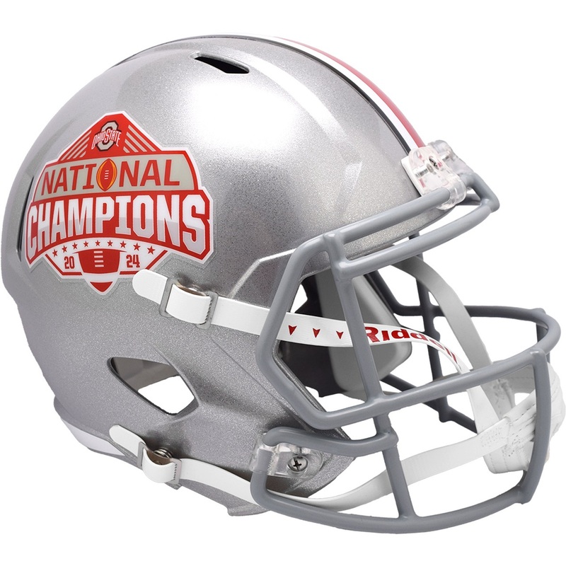 Ohio State Buckeyes College Football Playoff 2024 NCAA National Champions Riddell Speed Replica Full Size Football Helmet