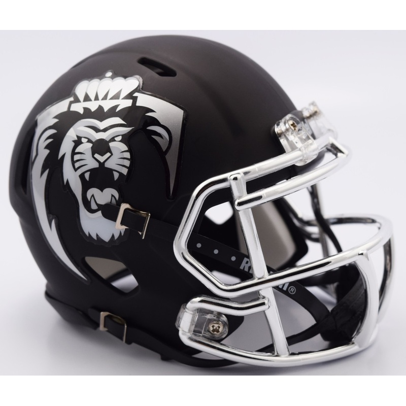 Old Dominion Monarchs Alternate Chrome Matte Riddell Speed Mini Football Helmet
