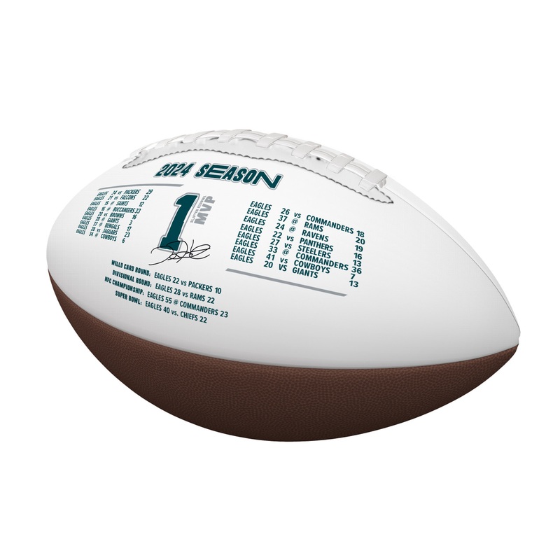 Philadelphia Eagles Super Bowl LIX 59 Champions Full Size Debossed Autograph Football by Logobrands