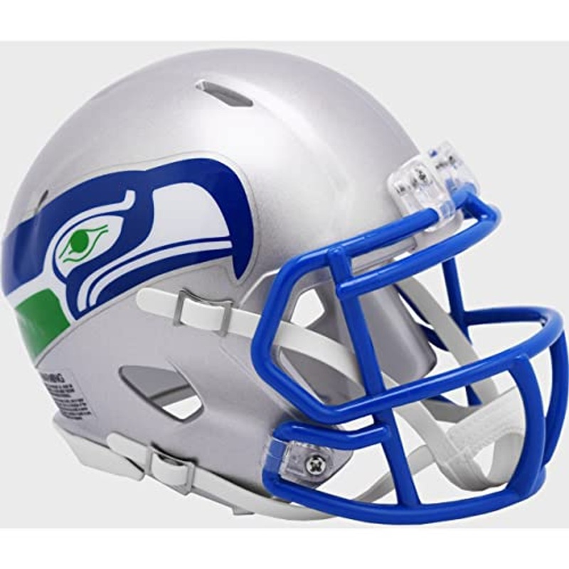 Seattle Seahawks 1983 to 2001 Throwback Revolution Speed Mini Football Helmet