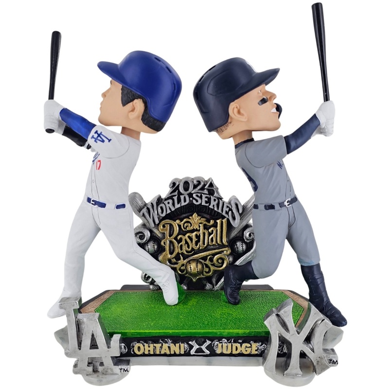 Shohei Ohtani & Aaron Judge Los Angeles Dodgers & New York Yankees 2024 World Series Dual Battle Bobblehead Doll