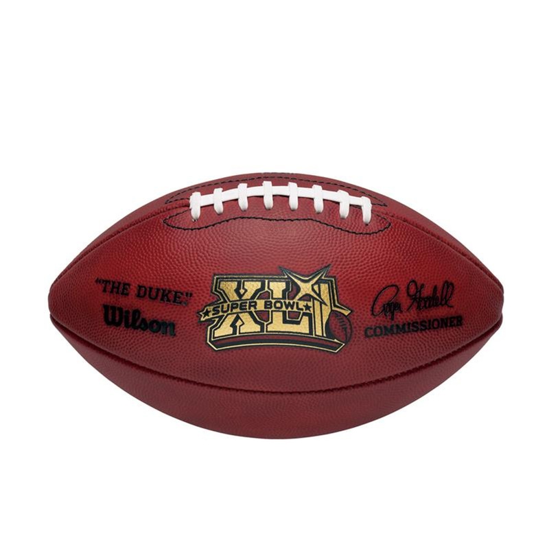 Super Bowl XLI (Forty-One 41) Chicago Bears vs. Indianapolis Colts Official Leather Authentic Game Football by Wilson