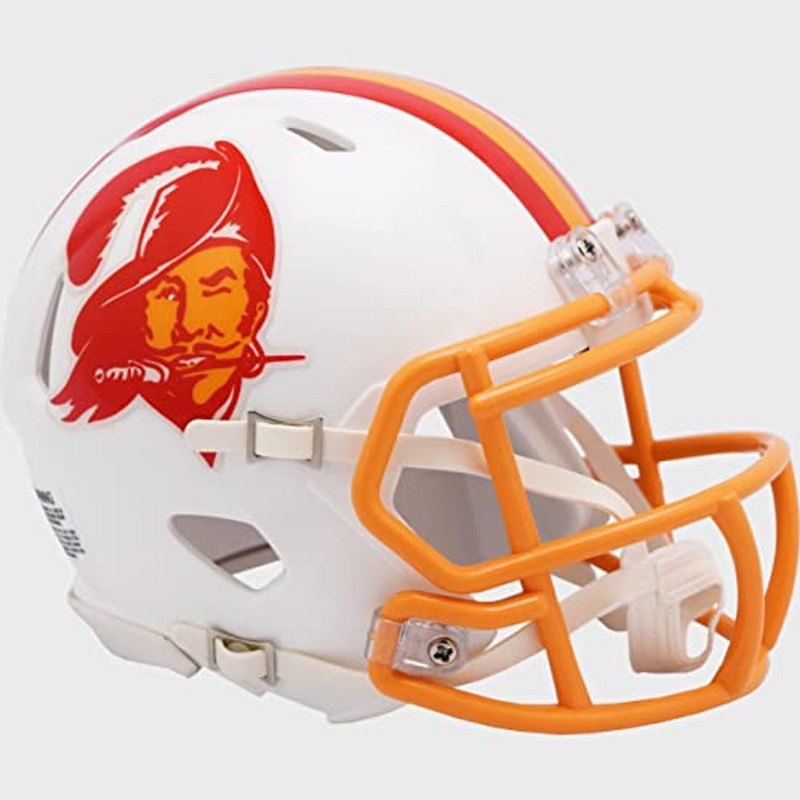 Tampa Bay Buccaneers 1976 to 1996 Throwback Revolution Speed Mini Football Helmet