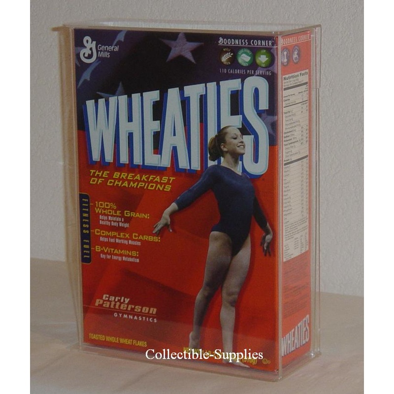 Wheaties 12 oz. Cereal Box Wall Mountable Deluxe Display Case