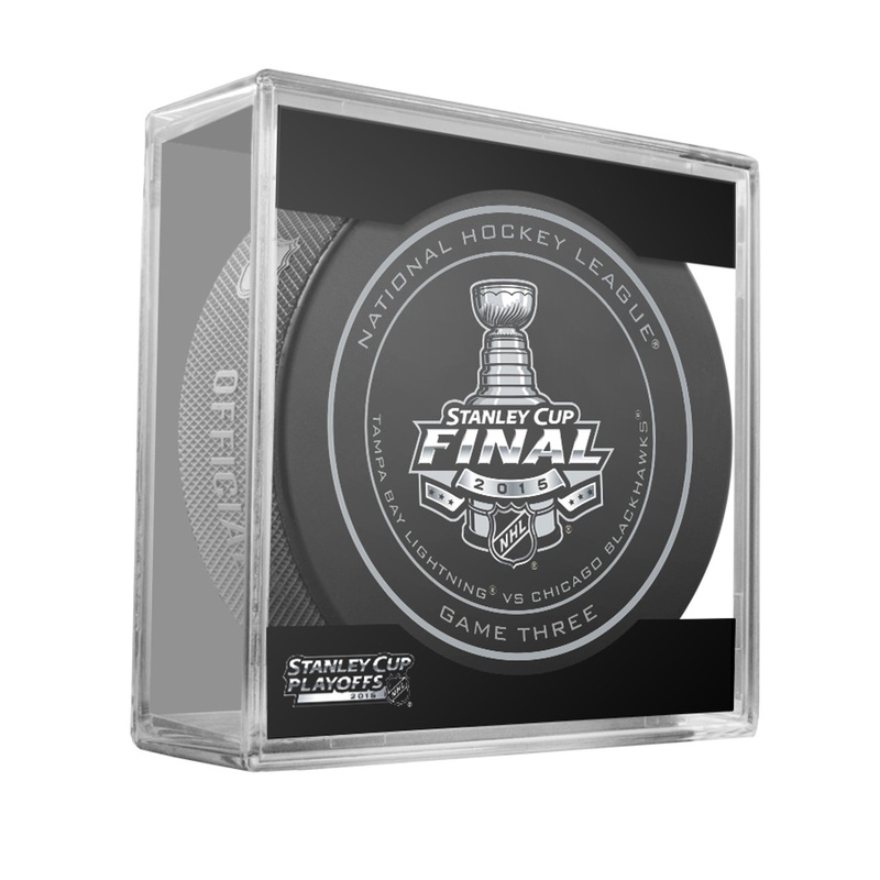 2015 NHL Stanley Cup Finals Playoff Sherwood Official Game Puck – Game 3 (Three)