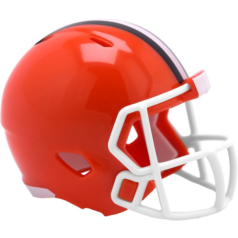 Cleveland Browns New 2024 Logo Revolution Mini Pocket Pro Size Helmet