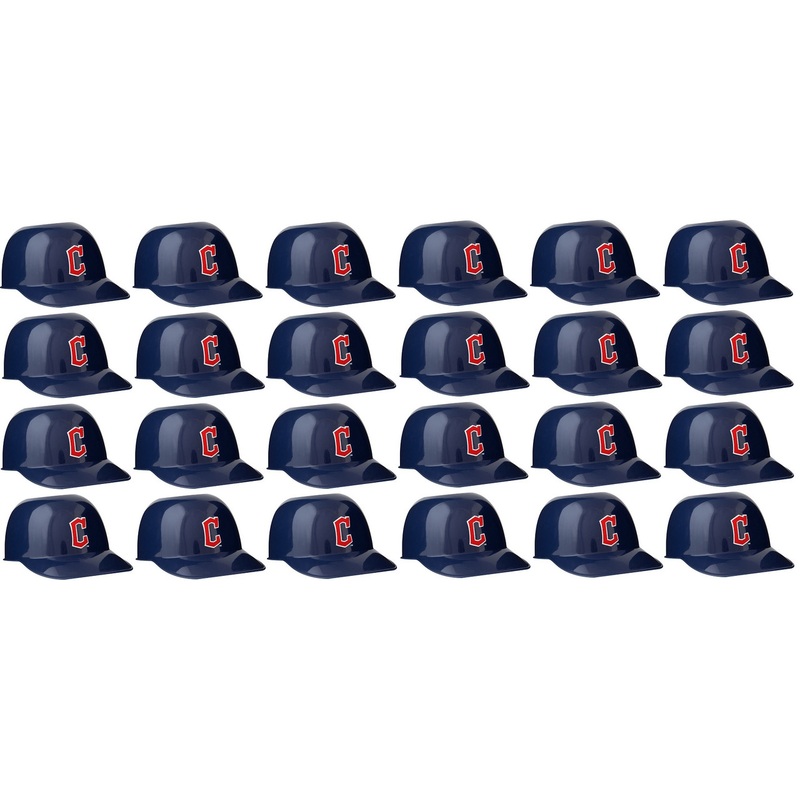 Cleveland Guardians MLB 8oz Snack Size / Ice Cream Mini Baseball Helmets – Quantity 24