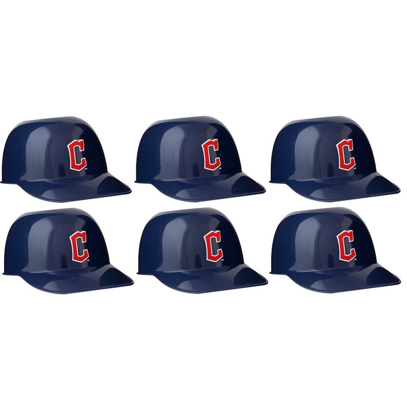 Cleveland Guardians MLB 8oz Snack Size / Ice Cream Mini Baseball Helmets – Quantity 6