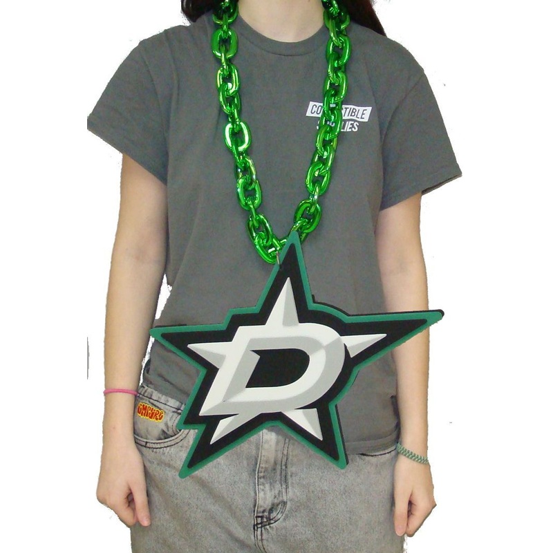 Dallas Stars NHL BIG LOGO 3D Fan Chain Foam Necklace