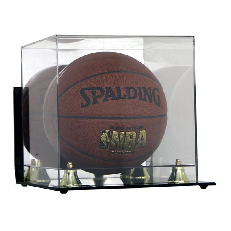 DELUXE FULL SIZE BASKETBALL WALL MOUNTABLE DISPLAY CASE
