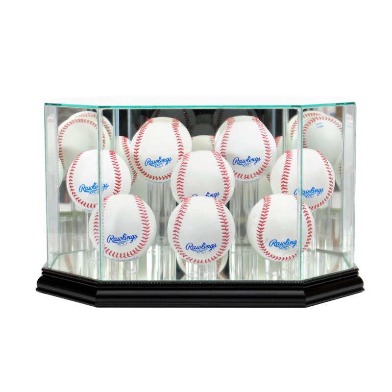 Deluxe Real Glass 8 Baseball Display Case