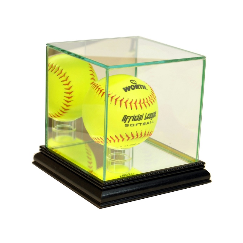 Deluxe Real Glass Softball Display Case