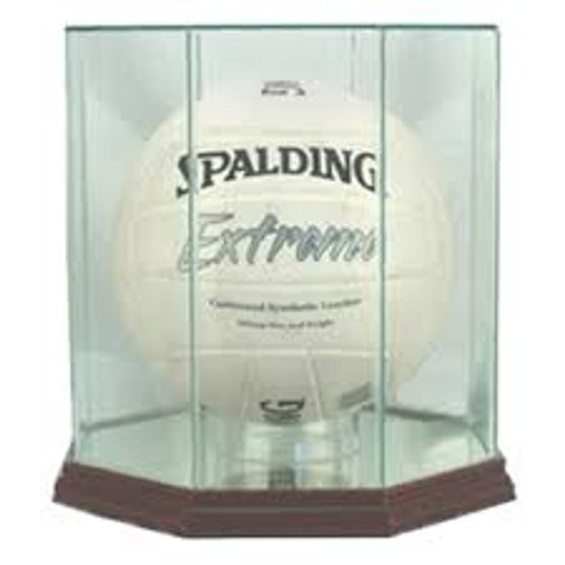 Deluxe Real Glass Volleyball Display Case