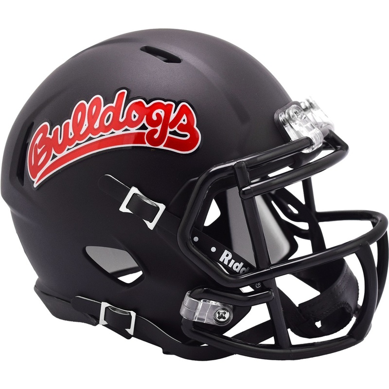 Fresno State Bulldogs Black NCAA Riddell Speed Mini Football Helmet