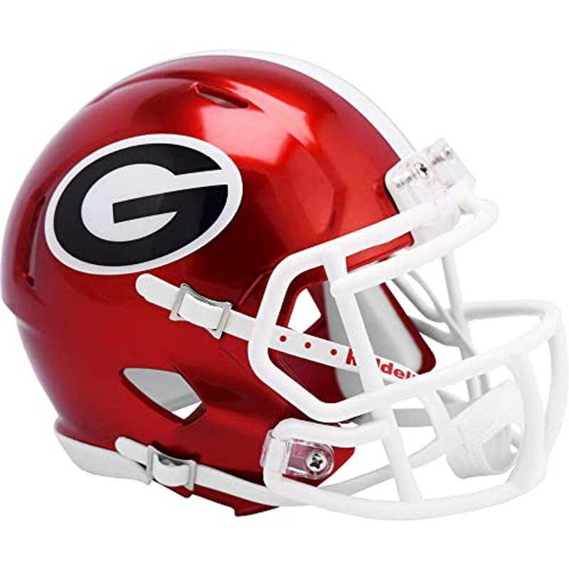 Georgia Bulldogs Chrome Riddell Speed Mini Football Helmet – New Flash Alternate