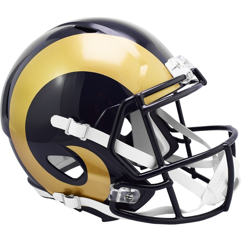 Los Angeles / St. Louis Rams 2000-2016 SPEED Riddell Full Size Replica Football Helmet