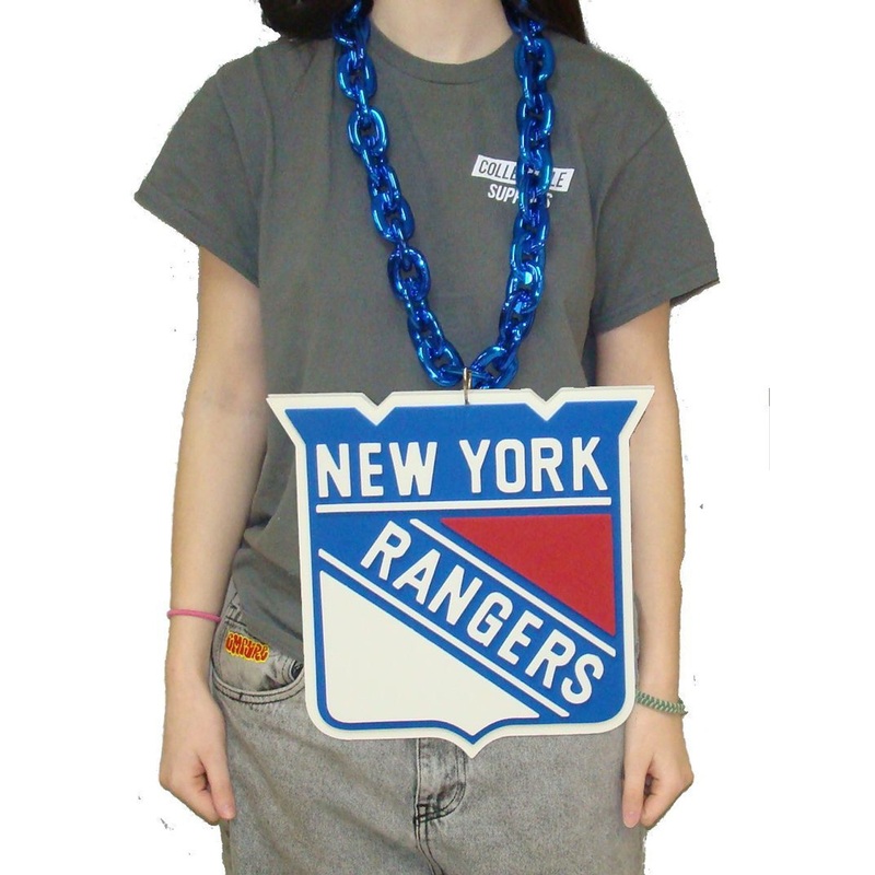 New York Rangers NHL BIG LOGO 3D Fan Chain Foam Necklace