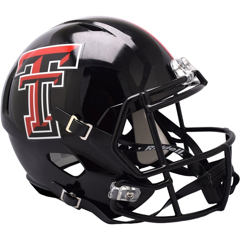 Texas Tech Red Raiders NCAA New SPEED Riddell Full Size Replica Football Helmet
