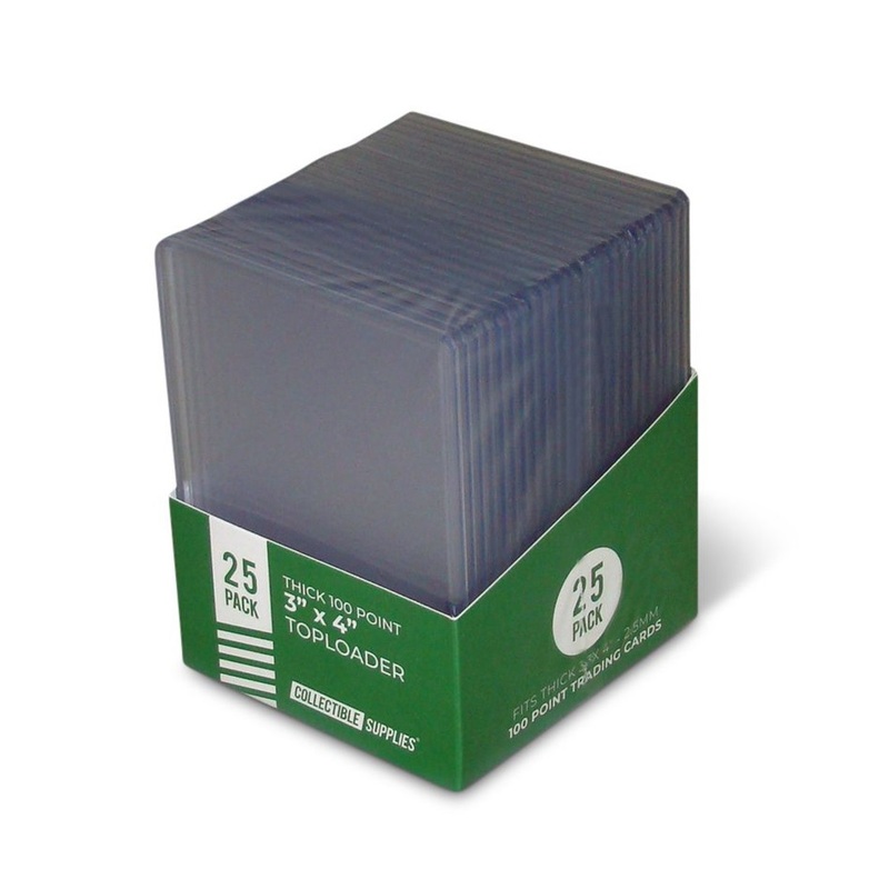 Trading Card 3″ x 4″ Thick 100 point 2.5 mm Top-Loaders Collectible Supplies