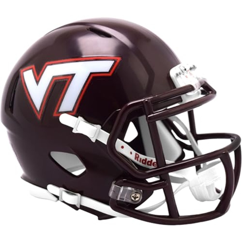Virginia Tech Maroon Revolution SPEED Mini Football Helmet – New in Riddell Box